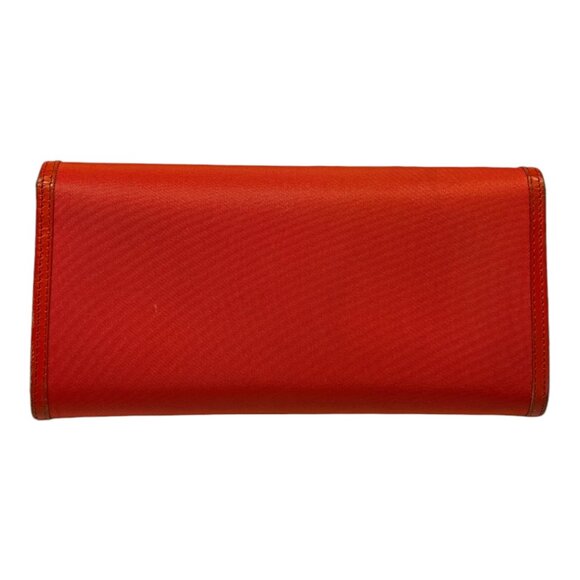 Prada Long Wallet Orange Leather - Picture 14 of 16